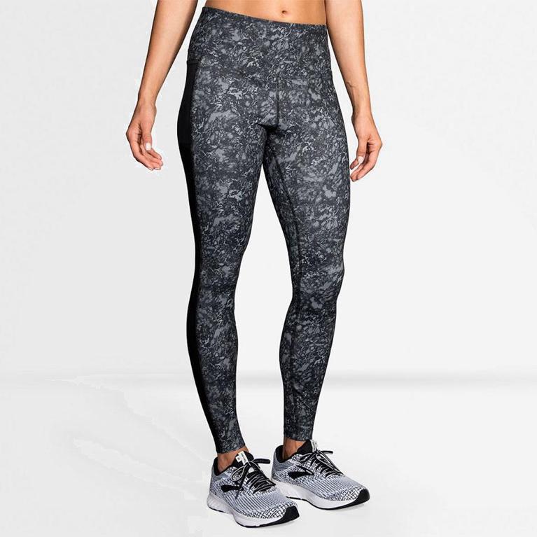 Brooks Greenlight NZ - Women's Running Leggings - Grey (05938-CVLU)